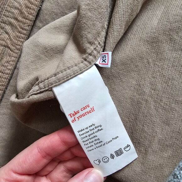 Paynter Jacket Women’s French Corduroy Workshirt - Oat - Picture 6 of 7